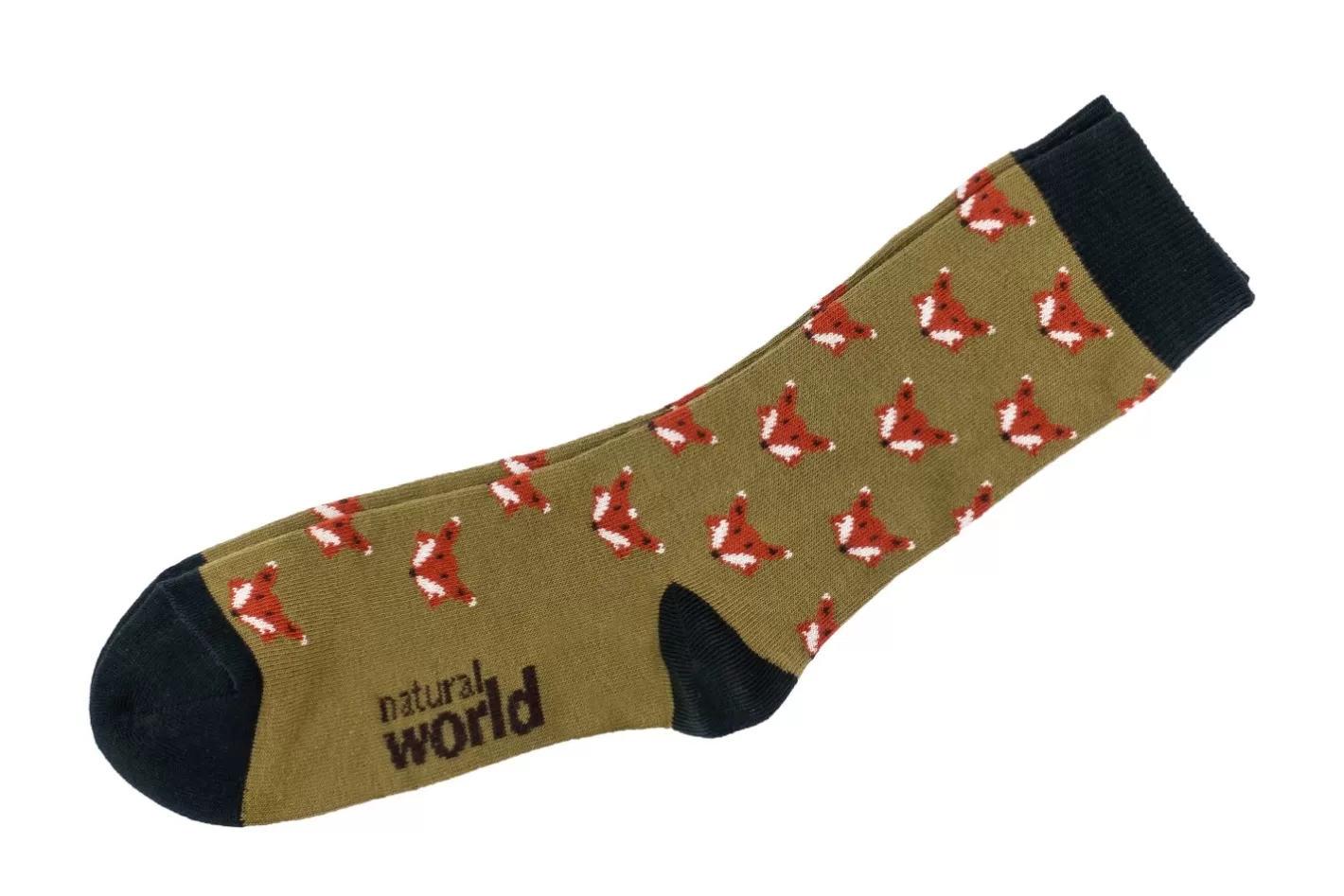 Men Natural World Fox Socks